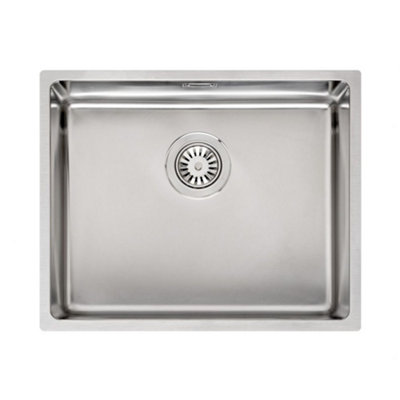 Reginox Houston 50X40: Premium Stainless Steel Single Bowl Kitchen SinkInset & Undermount from B&Q