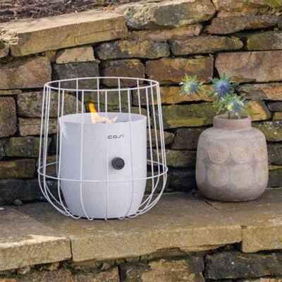 Pacific Lifestyle Portable Cosiscoop Basket White Lantern from B&Q