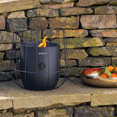 Pacific Lifestyle Portable Cosiscoop Basket Black Lantern from B&Q