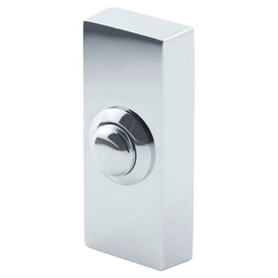 B&Q -  Chrome Effect Wired2 Wires Bell Push