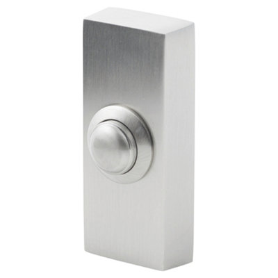 Byron Brushed Nickel Effect Wired - 2 Wires Bell Push