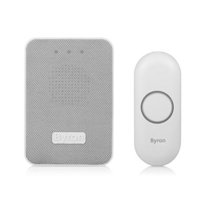 B&Q -  321 Grey & White Wireless Battery-Powered Door Chime Kit Dby-22321-Kf