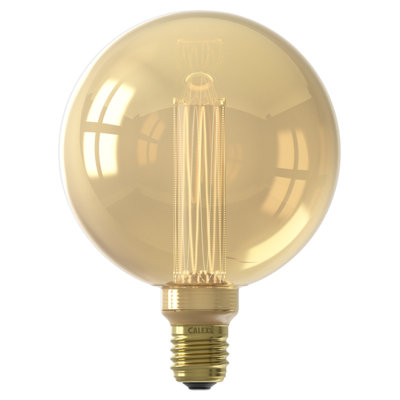 Calex E27 3.5W 120Lm 360° Transparent Globe Extra Warm White Led Dimmable Filament Light Bulb from B&Q