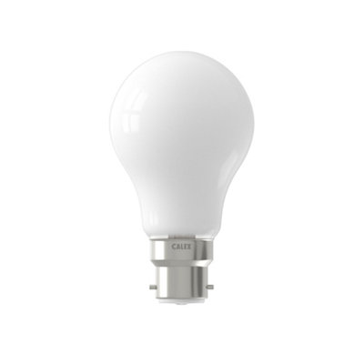 Calex Softline B22 7W 810Lm 360° White A60 Warm White Led Dimmable Filament Light Bulb from B&Q