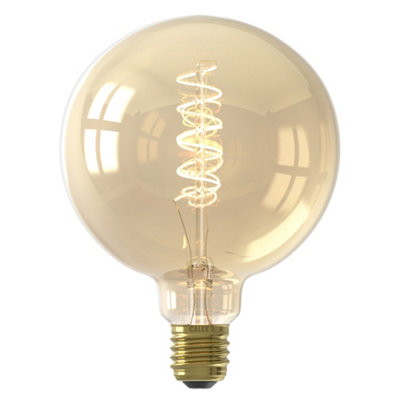Calex Lightbulb E27 0.25W 250Lm 360° Clear Globe Warm White Led Filament Dimmable Filament Light Bulb from B&Q