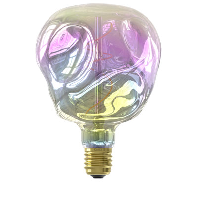 Calex Organic Neo E27 4W 200Lm 360° Opal Balloon Extra Warm White Led Dimmable Filament Light Bulb from B&Q