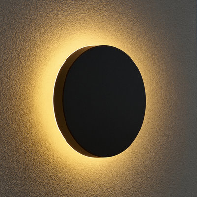 Calex Rosarno Rechargeable Outdoor Wall Light  Black 25Cm Battery Dimmable from B&Q