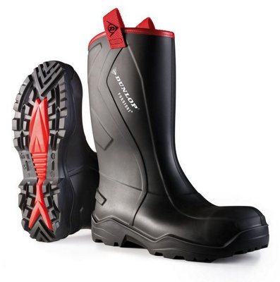 Dunlop Purofort +Rugged Full Safety Rigger Boots Black Size 8 - Image 4