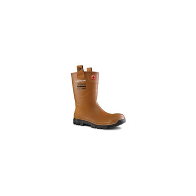 B&Q -  Purofort Rigpro Full Safety Fur Lining Wellington Brown/black