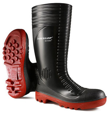 Dunlop Acifort Ribbed Full Safety Wellingtons Black 07 from B&Q