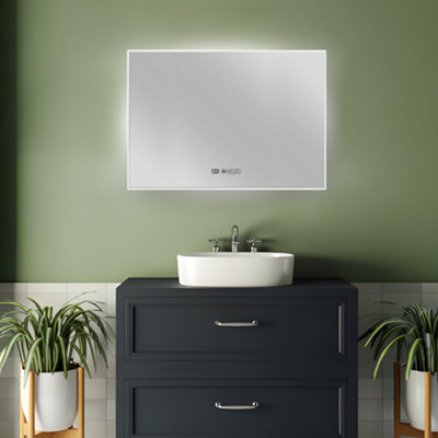 Eurom Sani Mirror Led 600W Wifi White Infrared Heater from B&Q