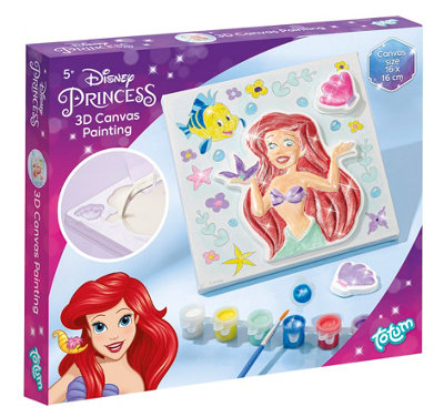 Totum Disney Princess 3D Canvas Plaster Casting Painting Kit - Pink / 500G - Image 6