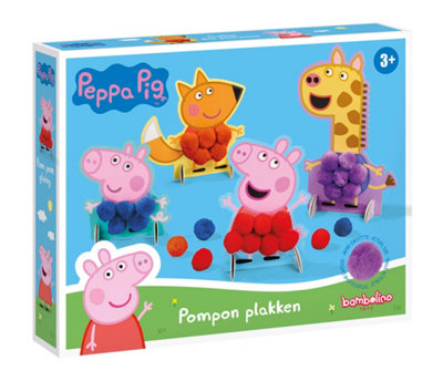 Totum Peppa Pig Pompom Card Craft Kit - Ages 3+ - Image 4