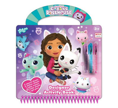 Totum Gabby's Dollhouse Designer Activity Book Childrens Arts & Crafts Creative Set from B&Q
