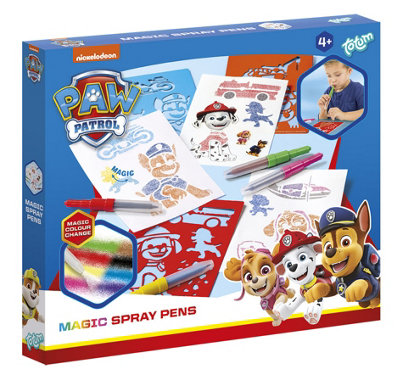 Paw Patrol Magic Spray Pen Set - Kids Art Set - 5 Color Change Pens - Image 5