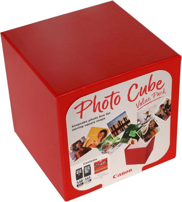 B&Q -  Photo Cube Value PackPg-540 + Cl-541 Ink Cartridges + Pp-201 Glossy Ii Photo Paper 5X5" (40 Sheets)Compatible With
