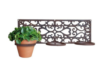 B&Q -  Cast Iron Wall Mounted Pot Holder3 Pot