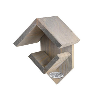 Fallen Fruits Hanging Wooden Peanut Butter Jar FeederGrey from B&Q