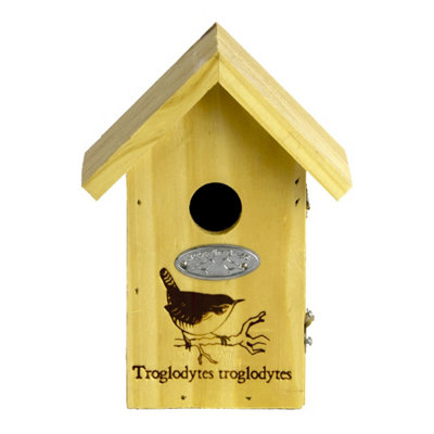 Fallen Fruits Wren Silhouette Wooden Bird House from B&Q