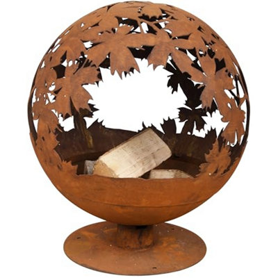 Fallen Fruits Laser Cut Fire Globe Leaf Pattern from B&Q