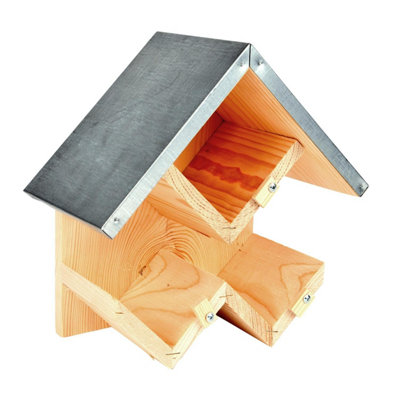 Fallen Fruit Peanut Butter House Bird Feeder With Galvanised Roof from B&Q