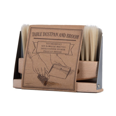 Small Dustpan Brush Set Tabletop Mini Desktop Tidy Compact Crumb Cleaner Combo - Image 2