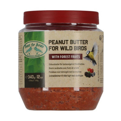 Fallen Fruits Wild Bird Peanut Butter Jar 340G Forest Fruit from B&Q