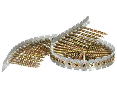 Senco 42K25MY DuraSpin� Collated Screws Flooring/Wood PH2 4.2 x 25mm (Pack 1000) - Image 9