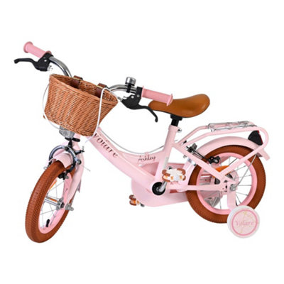 B&Q -  Ashley Pink Pastel 12-Inch Girls Children's Bike