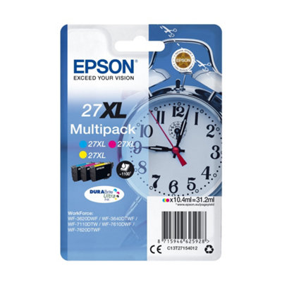 Genuine Epson Ink Multipack - 27 XL CYAN + XL MAGENTA + XL YELLOW (INC VAT) - Image 10