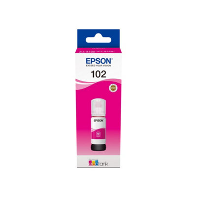 Original Epson 102 Ecotank Magenta Ink Bottle (C13T03R340) - Image 22