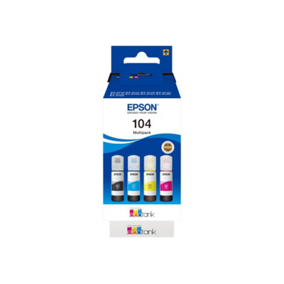 Epson 104 Ecotank Black, Cyan, Magenta & Yellow Ink Bottles, Cyan,Yellow,Black,Magenta - Image 21