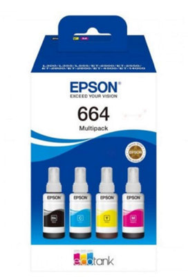 Epson Ecotank 664 Genuine Multipack Ink Bottles from B&Q