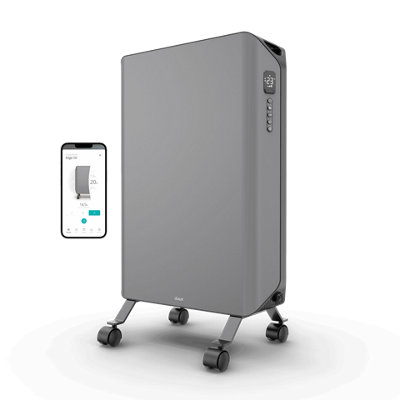 B&Q -  Edge Oil Radiator 2000W Heating PowerGrey