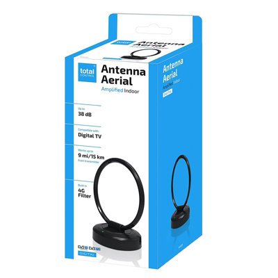 B&Q Total Control Antenna Aerial Amplified Indoor Digital 38Db