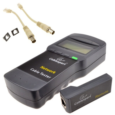 B&Q -  Network Cable Tester Rj45 Rj11 Rj12 Bnc Cables Distance Wiring Shorts