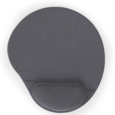 Kenable Gembird Gel Mouse Pad Mat With Wrist Rest Support Grey from B&Q