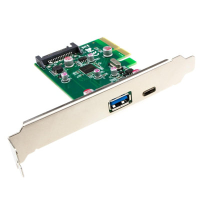 Kenable Pci-Express Usb 3.0 Card Type C & Usb A Female Socket With Low Profile Bracket from B&Q