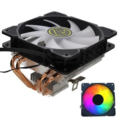 B&Q -  Huracan 100W Pc Cooling Fan Hydraulic Bearing 4 Pin 1600Rpm Rgb Led 120mm