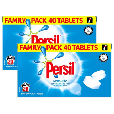 B&Q -  Non Bio Tablet Laundry Detergent20 Washes1.2Kg2Pk