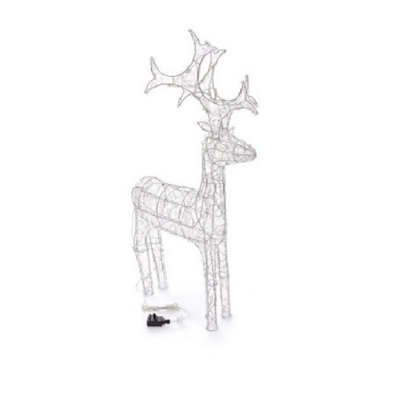B&Q -  Outdoor Reindeer Christmas DecorationWarm White90Cm