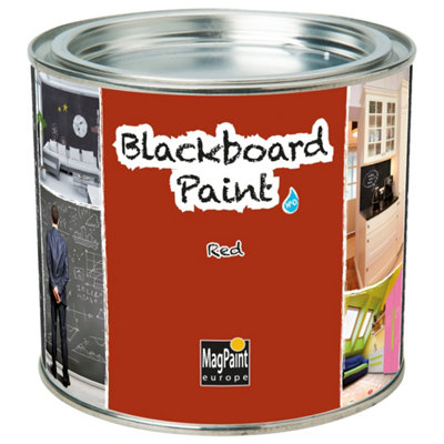 Rustins Mag Paint Blackboard Paint Red - 500Ml