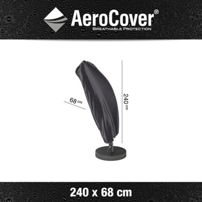 Pacific Lifestyle Platinum Aerocover Free Arm Parasol Aerocover W68Xd68Xh240Cm from B&Q