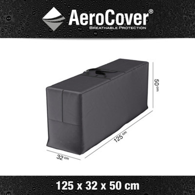 Pacific Lifestyle Platinum Aerocover Cushion Bag Breathable Rip-Stop Polyester Storage Cover W125Xd32Xh50Cm from B&Q
