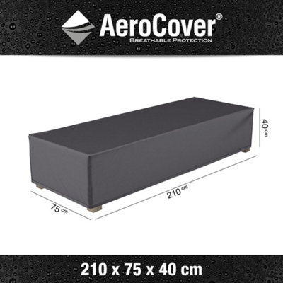 Pacific Lifestyle Platinum Aerocover Loungebeds Waterproof Breathable Rip-Stop Polyester Cover W210Xd75Xh40Cm from B&Q