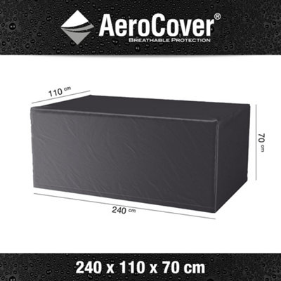 Pacific Lifestyle Platinum Aerocover Garden Table Waterproof Rip-Stop Polyester Outdoor Cover W240Xd110Xh70Cm from B&Q