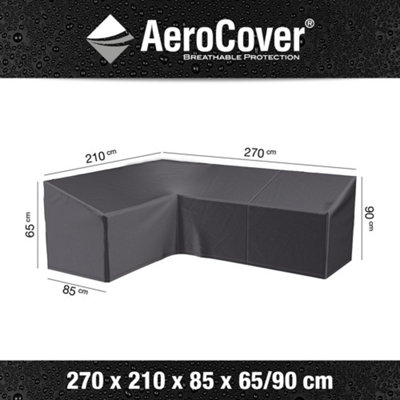 Ruma AeroCover Right L-Shape Sofa Garden Furniture Polyester Cover W270xD210xH90cm in Dark Grey | Size: 1 Pack - Image 8
