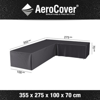 Pacific Lifestyle Platinum Aerocover Outdoor L-Shaped Sofa Left Hand L-Shape W355xw275xd100xh70