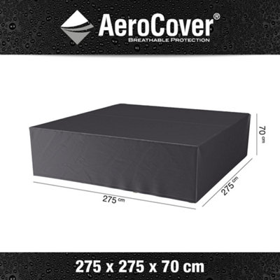 Pacific Lifestyle Platinum Aerocover Lounge Set Waterproof Breathable Rip-Stop Polyester Cover Table And Chairs W275xd275xh70cm