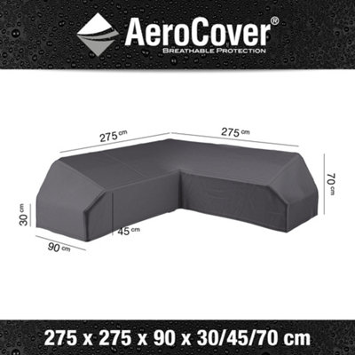 Pacific Lifestyle Platinum Aerocover Platform Trapezee L-Shaped Sofa  W275Xw275Xd90Xh70Cm from B&Q